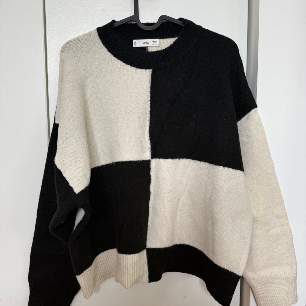 Mango Monochrome Color Block Sweater